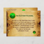 アイルランドの古い賛美聖降誕祭 シーズンポストカード (正面/裏面)