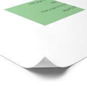 アイルランドの古式結婚式の祝福 - クローバーの渦 ポスター (角)