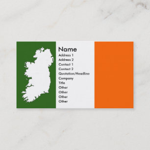 アイルランドの名刺の地図 名刺