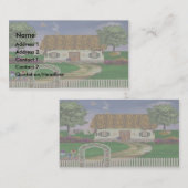 アイルランドの国のコテージのプロフィールカード 名刺 (正面/裏面)