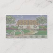 アイルランドの国のコテージのプロフィールカード 名刺 (裏面)