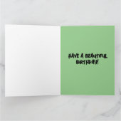 アイルランドの国コテージ誕生日グリーティングカード カード (内部)