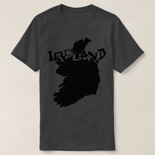 アイルランドの国地図 Tシャツ (デザイン正面)