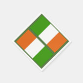 アイルランドの国旗のナプキン スタンダードカクテルナプキン (角)