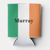 アイルランドの国旗の色 アイルランドの姓 名 前 カスタム 缶クーラー (正面)