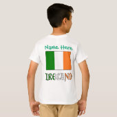 アイルランドの国旗の遺産を持つ少年たち Tシャツ (裏面フル)