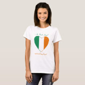 アイルランドの国旗スイートハートTシャツ Tシャツ (正面フル)