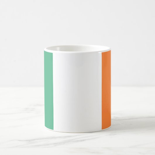 アイルランドの国旗 (アイルランド共和国) (ROI) (エール) コーヒーマグカップ (中央)
