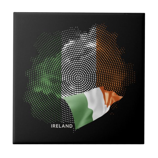 アイルランドの国旗 タイル (正面)