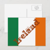 アイルランドの国旗 ポストカード (正面/裏面)