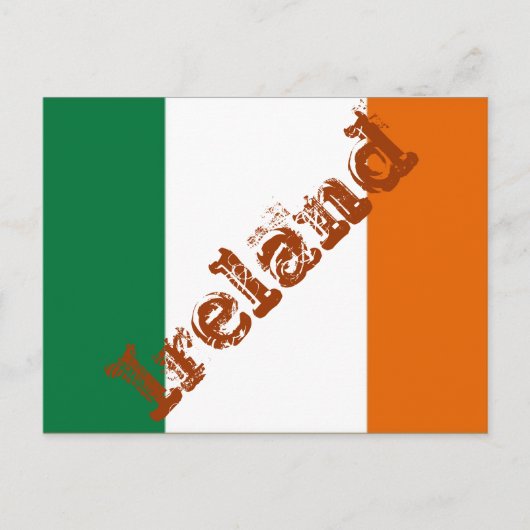 アイルランドの国旗 ポストカード (正面)