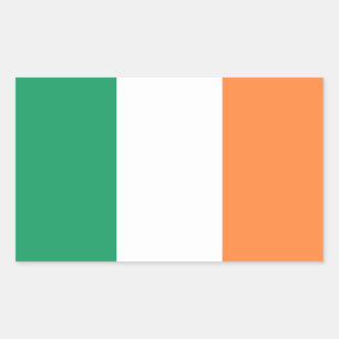 アイルランドの国旗 長方形シール