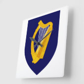 アイルランドの国章 スクエア壁時計 (傾斜)