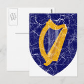 アイルランドの国章 ポストカード (正面/裏面)