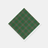 アイルランドの国 tartan スタンダードカクテルナプキン (角)
