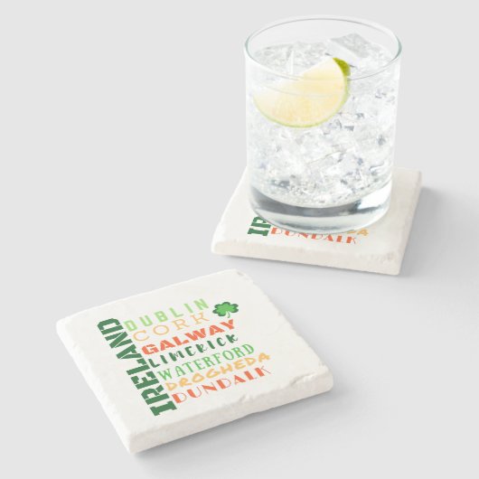 アイルランドの地下鉄アート ストーンコースター (横)