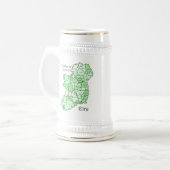 アイルランドの地図の郡 ビールジョッキ (正面左)