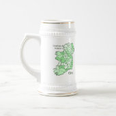 アイルランドの地図の郡 ビールジョッキ (左)