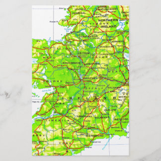 アイルランドの地図エメラルド諸島セントパトリックの日