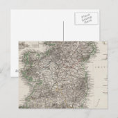 アイルランドの地図バイスティエラー ポストカード (正面/裏面)