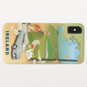 アイルランドの地図ヴィンテージ旅行ポスター Case-Mate iPhoneケース (裏面(横))