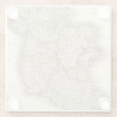 アイルランドの地図 ガラスコースター (裏面)