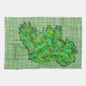 アイルランドの地図 キッチンタオル (横)