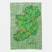 アイルランドの地図 キッチンタオル (縦)