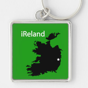 アイルランドの地図 キーホルダー