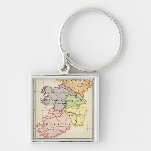アイルランドの地図 キーホルダー (正面)