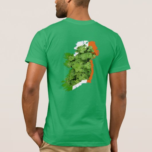 アイルランドの地図:ケネス・ヨンチッチ Tシャツ (裏面)