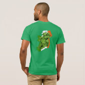 アイルランドの地図:ケネス・ヨンチッチ Tシャツ (裏面フル)
