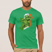 アイルランドの地図:ケネス・ヨンチッチ Tシャツ (正面)