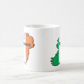 アイルランドの地図 コーヒーマグカップ (中央)