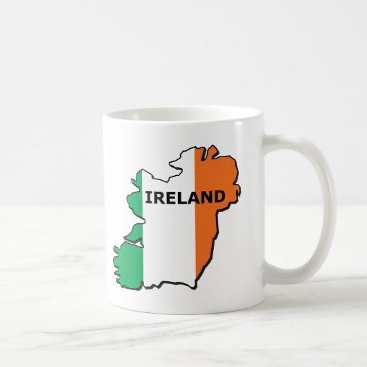 アイルランドの地図 コーヒーマグカップ (右)
