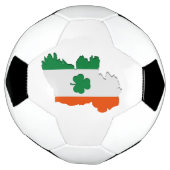 アイルランドの地図 サッカーボール (回転)
