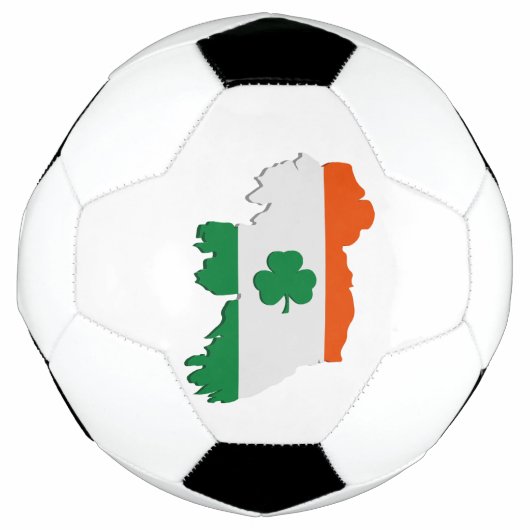 アイルランドの地図 サッカーボール (正面)