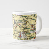 アイルランドの地図 ジャンボコーヒーマグカップ (正面右)