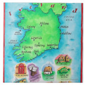アイルランドの地図 タイル (正面)