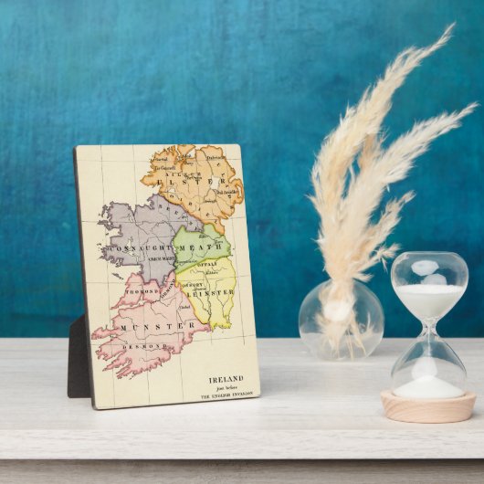 アイルランドの地図 フォトプラーク (側面)