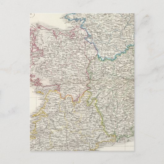 アイルランドの地図 ポストカード (正面)