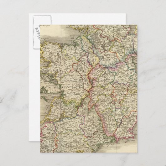 アイルランドの地図 ポストカード (正面/裏面)