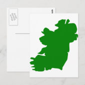 アイルランドの地図 ポストカード (正面/裏面)