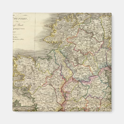 アイルランドの地図 マグネット (正面)