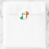 アイルランドの地図 ラウンドシール (バッグ)