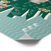 アイルランドの地図 |ランドマークと都市 ポスター (角)