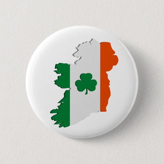 アイルランドの地図 缶バッジ (正面)