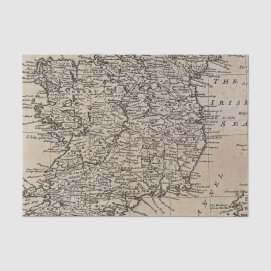 アイルランドの地図 薄葉紙 (正面)