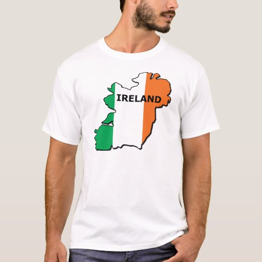 アイルランドの地図 Tシャツ (正面)