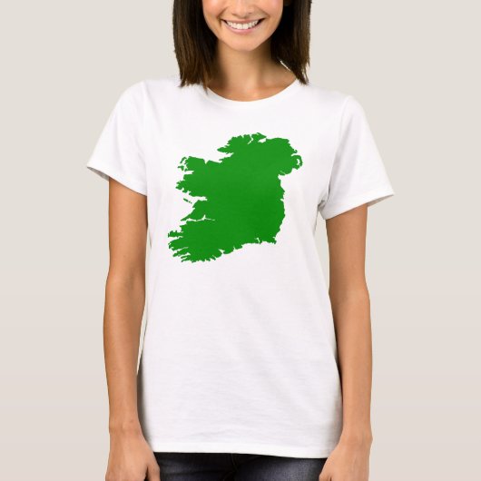 アイルランドの地図 Tシャツ (正面)